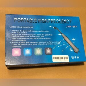 Portable High Frequency Light Treatment Device for Skin Care